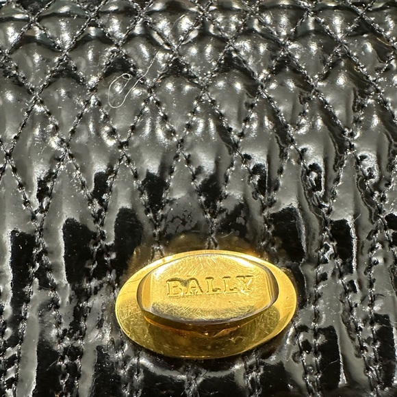 Bally Vintage Quilted Patent Leather Top Handle Satchel - Picture 7 of 13